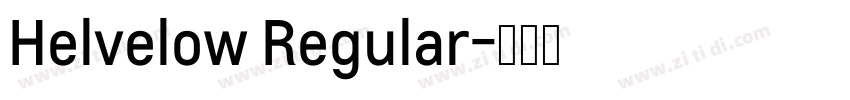 Helvelow Regular字体转换